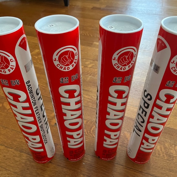 Chaopai Red Grade A, Badminton Goose Feather Shuttlecock- Speed 77 - Picture 2 of 9